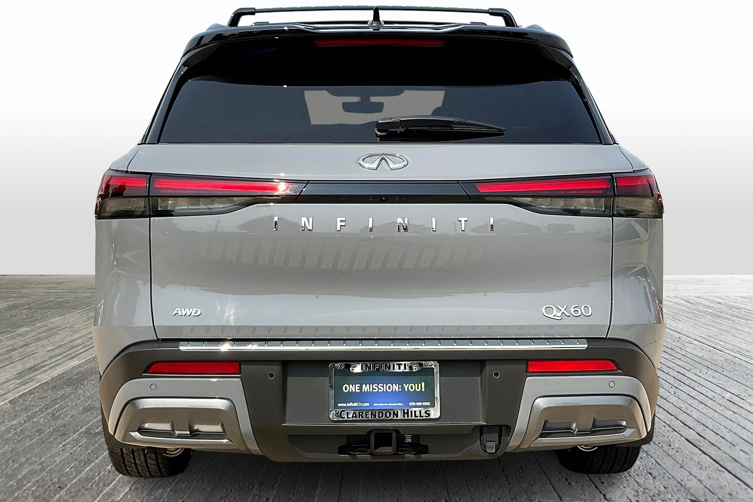 CPO Harbor Gray/Obsidian Black 2025 INFINITI QX60 AUTOGRAPH